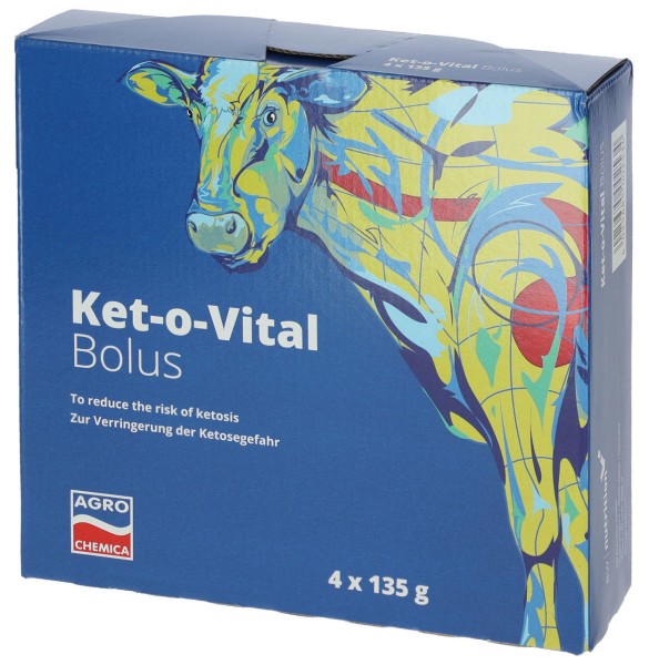 Agrochemica Ket-o-Vital® Bolus - Boîte de 4 x 135 g
