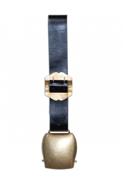 Clochette plate avec collier en cuir - diff. tailles