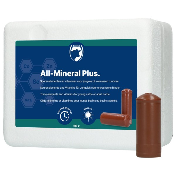 Holland Animal Care ALL MINERAL Plus - 20 bolus de 107 g Holland Animal Care ALL MINERAL Plus - 20 bolus de 107 g