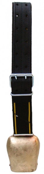 Clochette plate avec collier synthétique - diff. tailles
