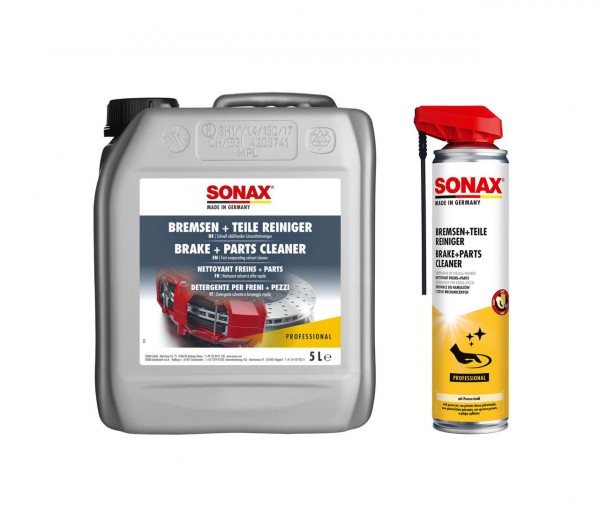 Sonax Nettoyant freins+pièces avec EasySpray 400 et 5000 ml Sonax Nettoyant freins+pièces avec EasySpray 400 et 5000 ml