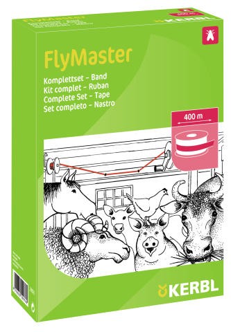 Ruban attrape-mouches d'étables, kit complet FlyMaster