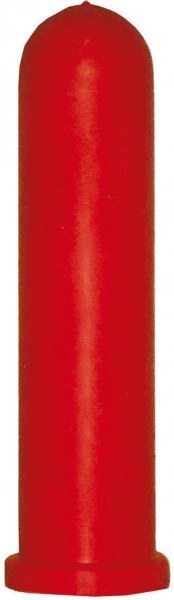 Gewa Tétine pour veaux 120mm - rouge, longue, cylindrique