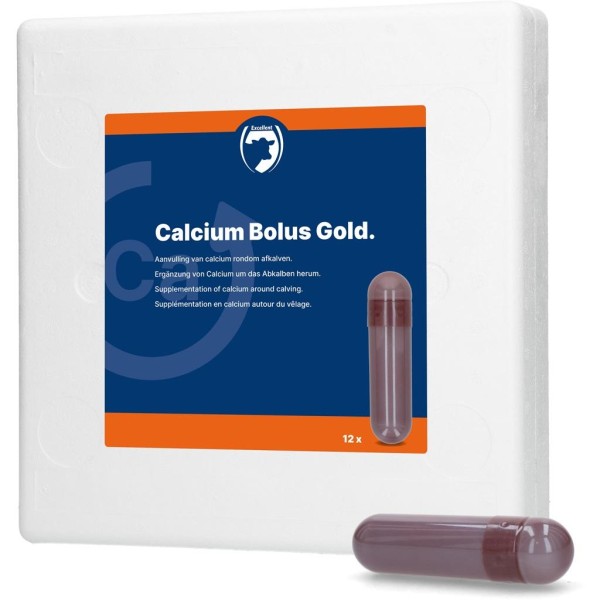 Holland Animal Care Bolus de calcium GOLD 12 pièces de 70 g Holland Animal Care Bolus de calcium GOLD 12 pièces de 70 g