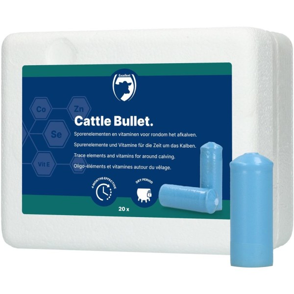 Holland Animal Care BOLUS CATTLE BULLET HAC 20 pcs de 107 g Holland Animal Care BOLUS CATTLE BULLET HAC 20 pcs de 107 g