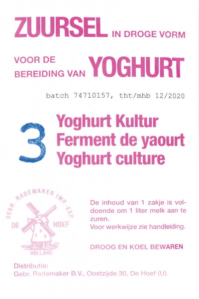 Milky Cultures de yaourt, 3 sachets